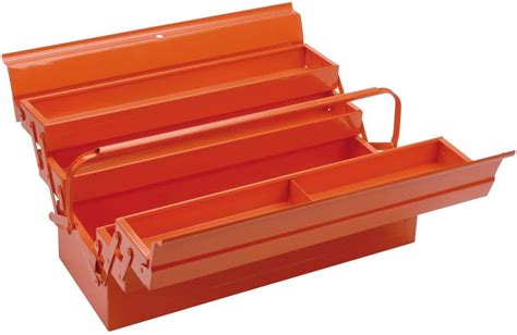 bahco orange metal cantilever tool box|Bahco Orange Metal Cantilever Toolbox 22in .